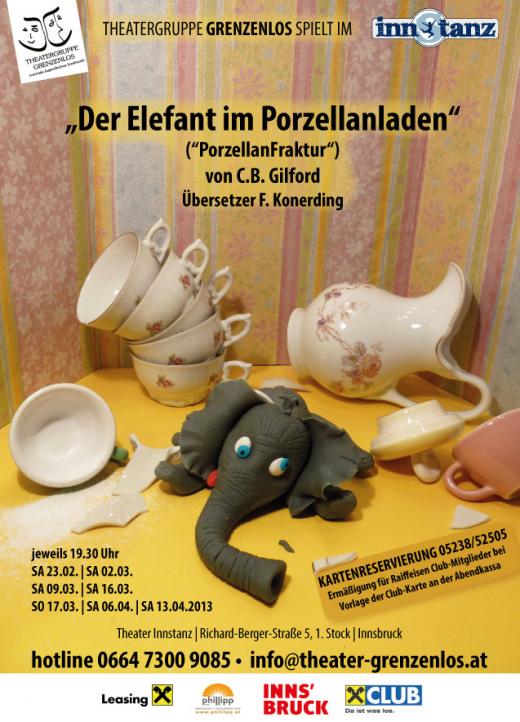 Plakat Elefant klein